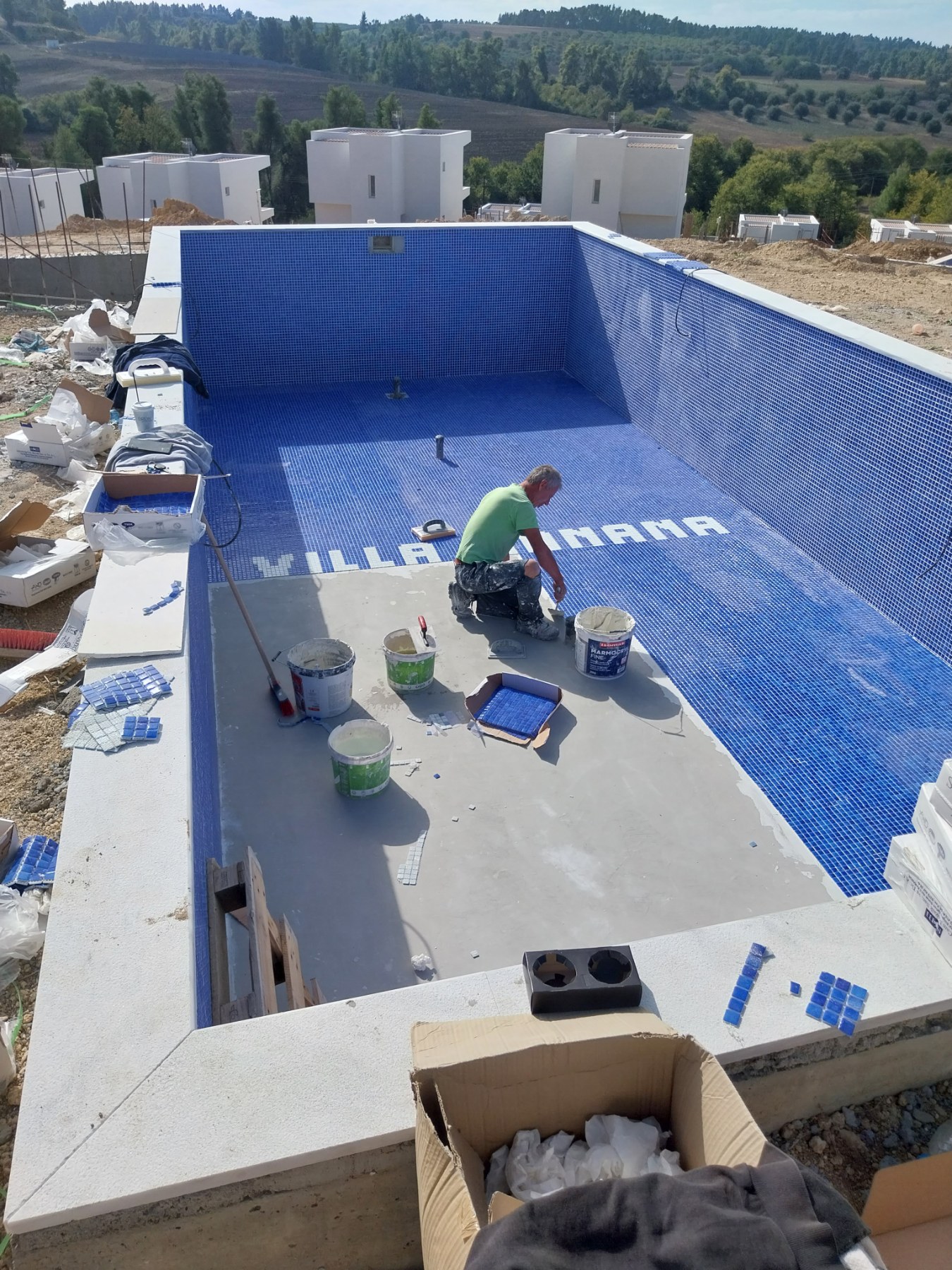 Τοποθέτηση Ψηφίδας σε Πισίνα